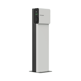 Ladestütze LENERGIZEE 1200mm weiß, schwarz RAL9016/9005 matt