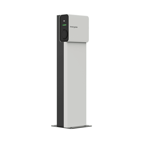 Ladestütze LENERGIZEE 1200mm weiß, schwarz RAL9016/9005 matt