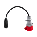 Netzadapter - Reduzierung von 32A 5P Steckdose, IP44, auf 230V Stecker