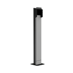 Fuß für LENERGIZEE Ladegerät grau, schwarz RAL7047/9005 matt + TERMINAL BOX